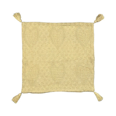 Canishia Beige Square Cushion