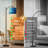  Arc Floor Lamp Abstract art blue paint liquid fluid grunge texture Tall Modern Standing Lamp LED Adjustable Linen Lampshade 3 Color Temperatures