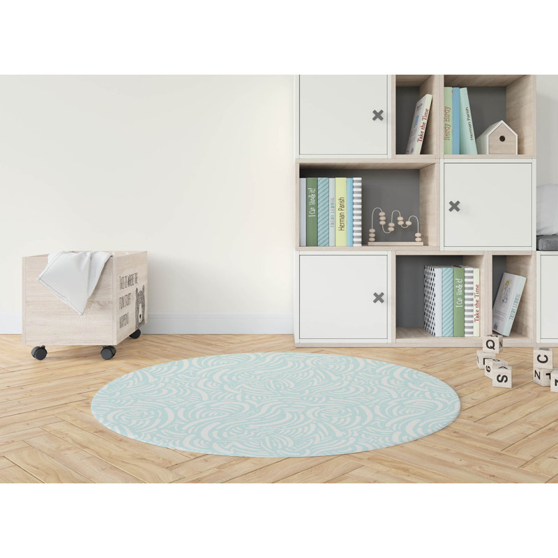 Tapis de jeu Cozy Swirl, Bleu clair / bleu