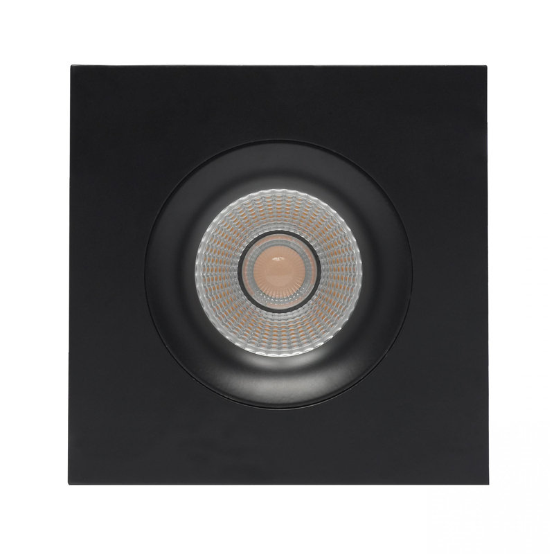 3.5" Ultra Slim 3000K Remodel or New Construction LED Canless Recessed Lighting Kit, Black