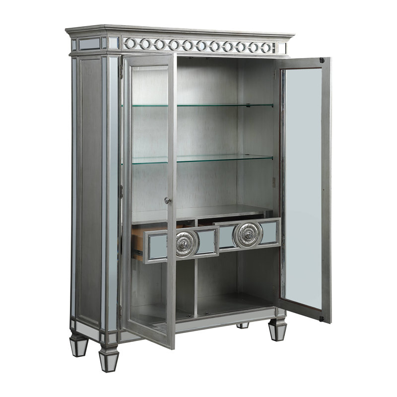 Vitrine Montana en miroir et platine antique