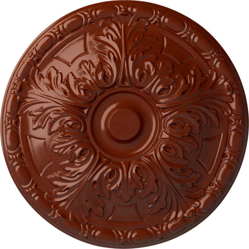 Médaillon de plafond H 15,75 po x l 15,75 po Granada, Brique réfractaire