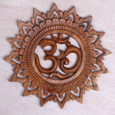 Handmade Boho Abstract Wall Decor on Solid Wood