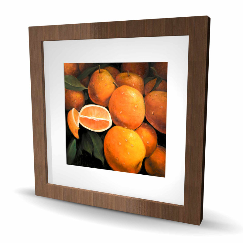 Oranges fraîches - imprimé de cuisine pour la décoration intérieure