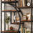 Geometric Design Display Shelf,Spacious Bookcase,Freestanding Bookshelf