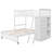 6 Drawers Twin Over Full L-shaped Bunk Bed With Shelves-2066872309