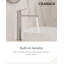 Robinet de lavabo vasque H 12 "avec bonde escamotable Tinian, robinet de salle de bain moderne monocorps et nickel brossé-115657349