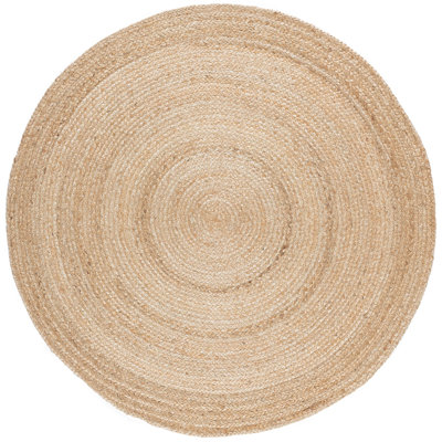 Handgefertigter Teppich Stanley in Beige