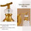 Luminaire de meuble-lavabo vintage doré avec abat-jour en cristal-702566603