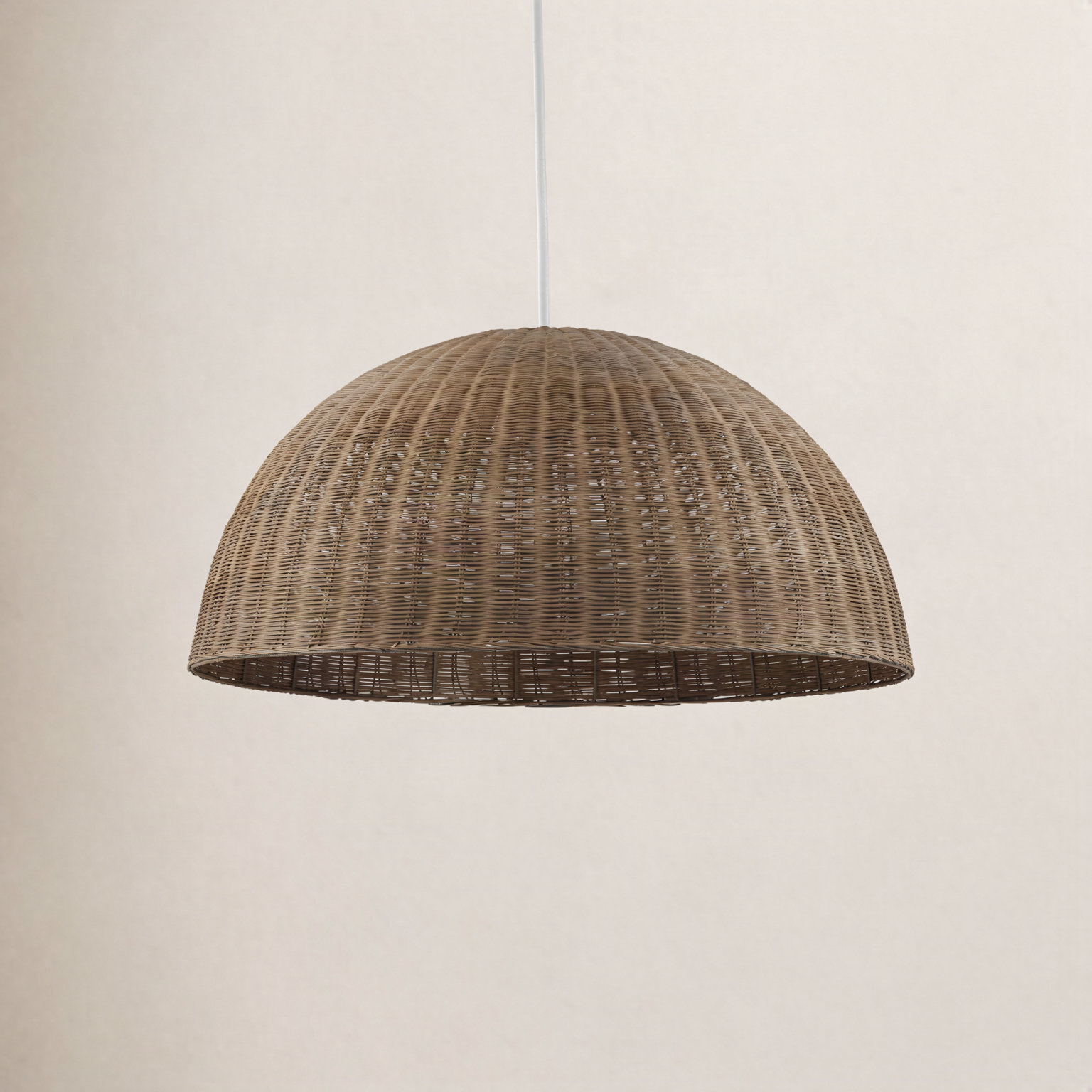 Pippa Dimmable Woven Single Light Pendant, 51.26" H x 33.46" W x 33.46" D