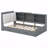 Twin Wood Platform Bed Frame, Storage Headboard, Shelves, 2 Drawers-550000544