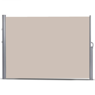 K-Like 71'' W x 2'' D Beige Cover Retractable Side Awning