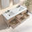 Wesli 60" Double Bathroom Vanity With Engineered Stone Top