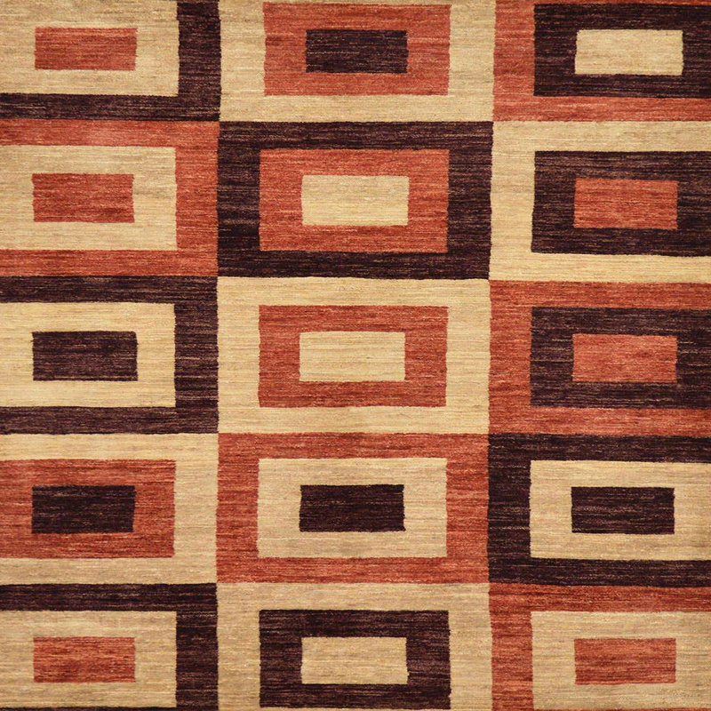 Abstract Indoor Rug, Square 4'