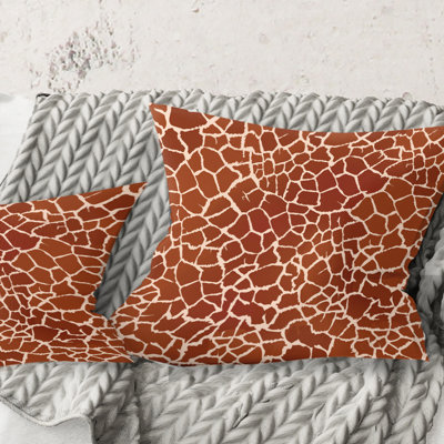 Coussin décoratif en fourrure de léopard Safari I - Mid-Century