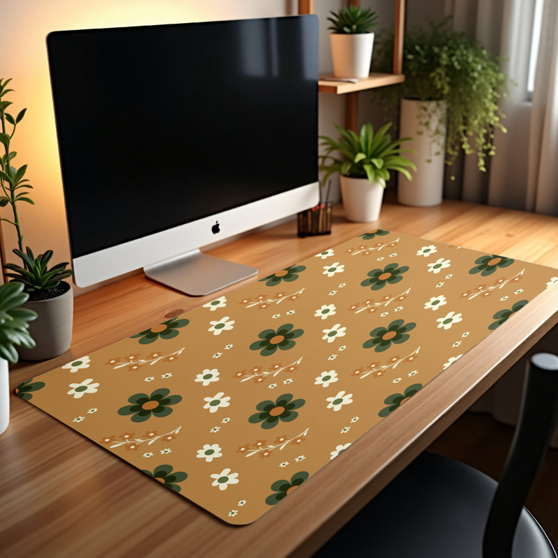 Polyester Desk Pad, 14.4x12.1