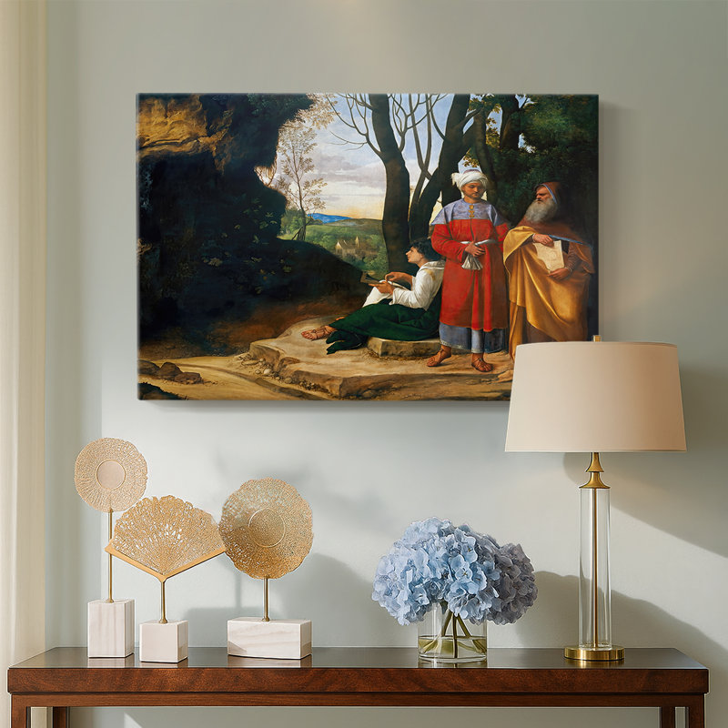 The Three Philosophers-Giorgione-Gallery Wrapped Canvas-c. 1508–1509, 32 x 48