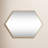 Sabine Metal Hexagon Wall Mirror-1034813054-1034812992