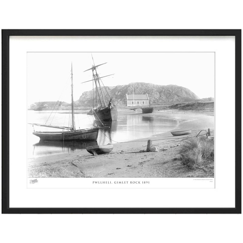 Pwllheli, Gimlet Rock 1891 by Francis Frith - Single Picture Frame Print, 45cm H x 60cm W x 2.3cm D