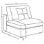 Canapé modulaire rembourré avec coussins réversibles 6 pièces Rhette-367279823