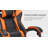 Gaming Chair With Footrest, Ergonomic Computer Chair With Headrest And Lumbar Support, Breathable Material Height Adjustable Video Game Chairs For Adults, Black Orange-124875969