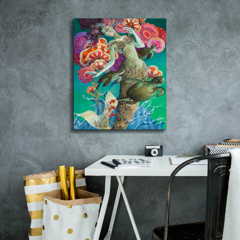 Highland Dunes «Rise Up» par David Galchutt, art mural sur toile, H 24 po x l 20 po x P 0,75 po