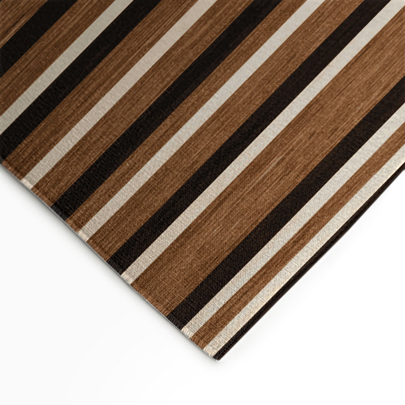 Tapis intérieur / extérieur brun HorizontalStripes