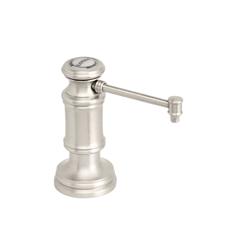 Traditional Soap/Lotion Dispenser - Straight Spout, Satin Nickel