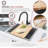 Stylish Core Bamboo Over the Sink Thick Strong Cutting Board with Juice Groove
