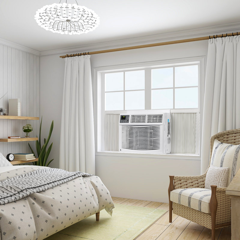 Climatiseur de fenêtre 10 000 BTU, climatiseur de fenêtre intelligent, refroidit jusqu'à 450 pieds carrés avec télécommande et contrôle d'application Wi-Fi, minuterie 24H, redémarrage automatique, fonctionnement silencieux, 3 vitesses de ventilateur réglables et réglages de refroidissement