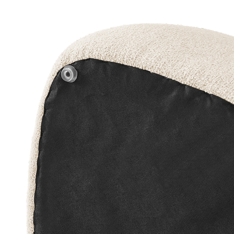 Endiya Upholstered Ottoman, Beige