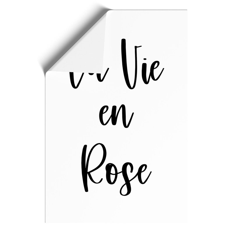 La Vie En Rose - Frameless Print, 84cm H x 59cm W x 0.1cm D