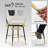 Full Back Upholstered Counter Stool With Metal Frame-992692664