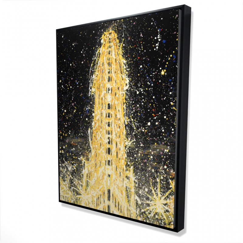 Abstract Flatiron Building Print On Canvas
