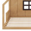 Lit maison avec fenêtre et clôture, DEL-12573700