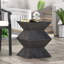 Table d'appoint d'extérieur en béton léger