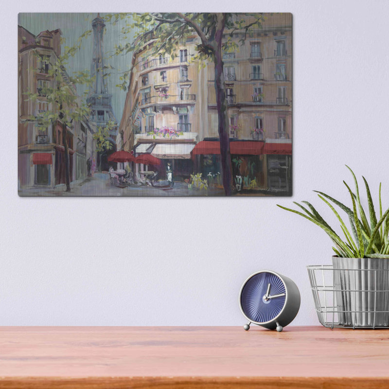 "Le printemps à Paris" par Marilyn Hageman, H 12 po x l 16 po