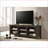 TV Furniture | Benito Dark Dusty Brown 70” Wide TV Stand with Open Shelves &amp; Cable Management | Brown | TV Size 70-79”-103157180-103157152