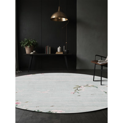 Tapis bleu lavable à la machine
