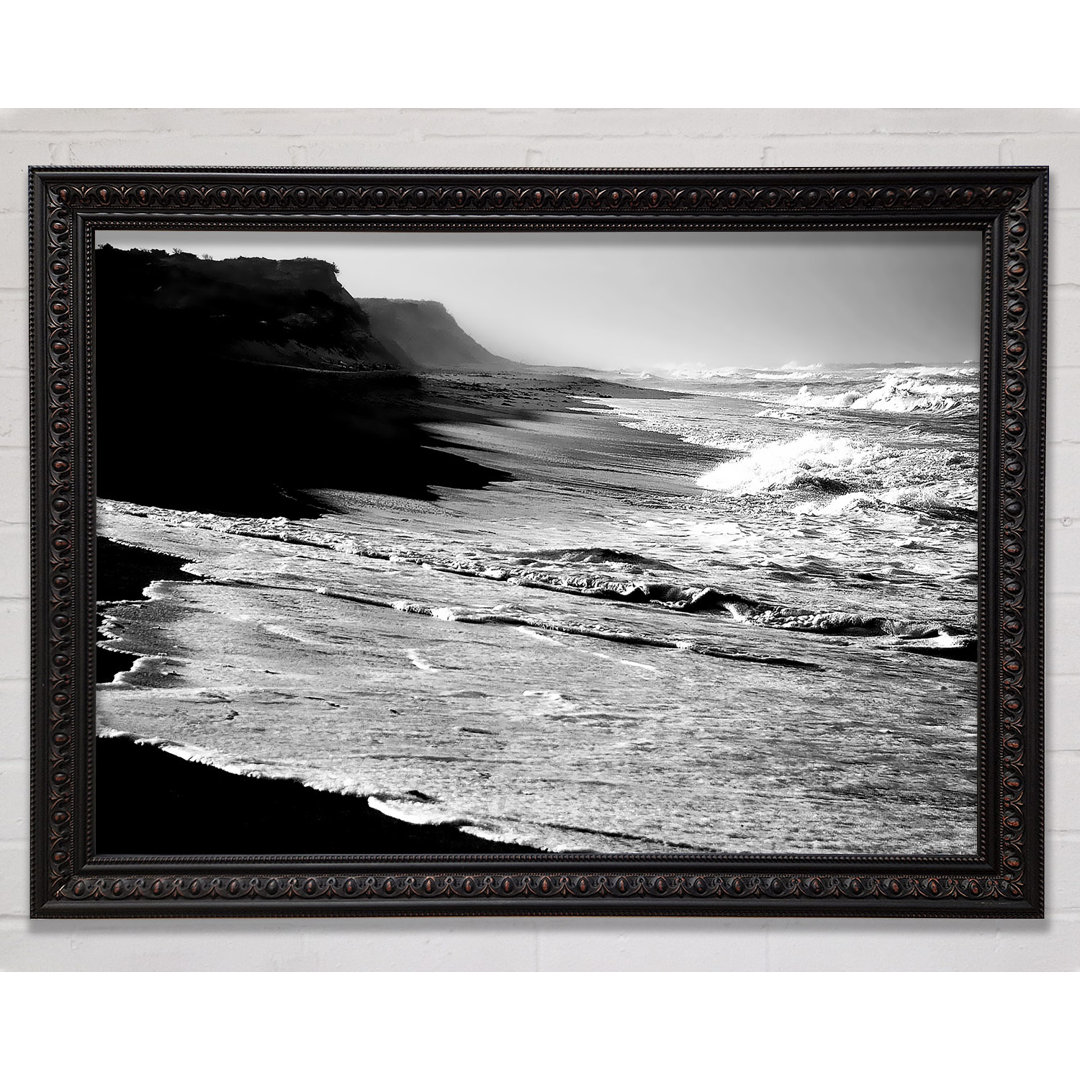 B N W Ocean Spray - Einzelner Bilderrahmen Kunstdrucke