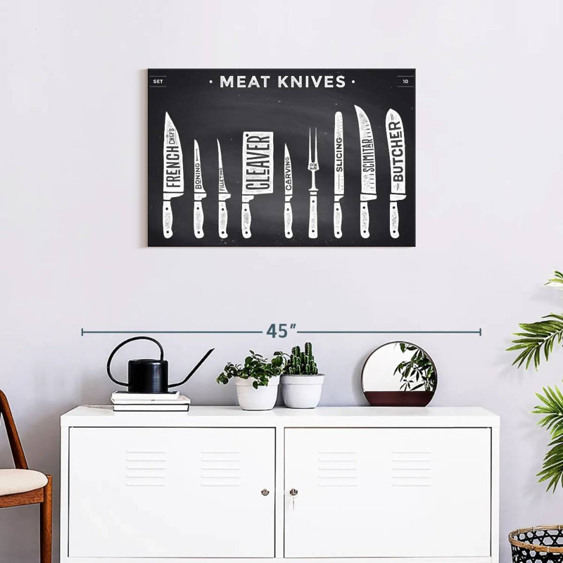 Senne Kitchen Utensils Knife Set, 20" H x 30" W