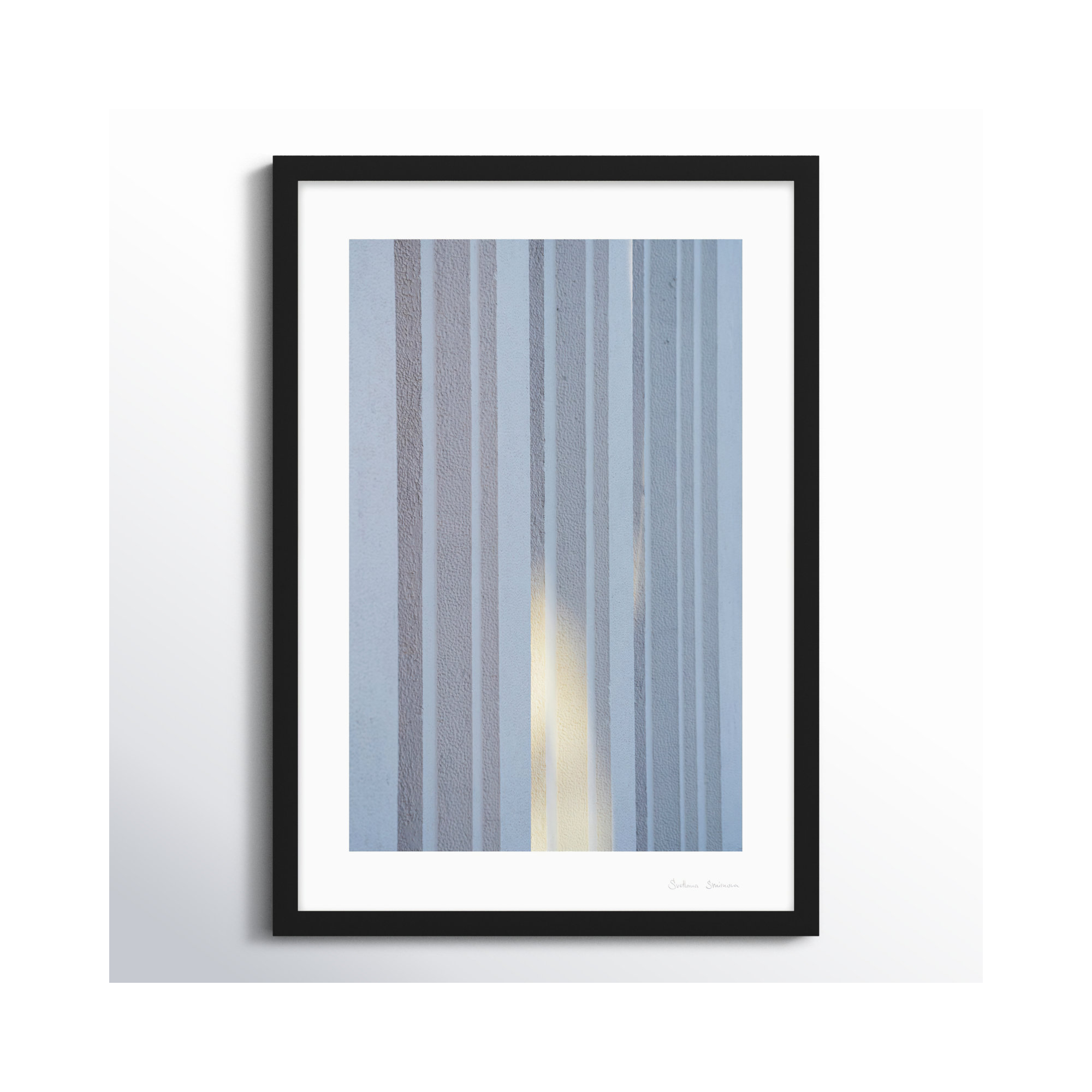 Ludvig Sun and Conccrete 2 by Svetlana Smirnova - Picture Frame Photograph, 30" H x 21" W x 1.25" D, Black