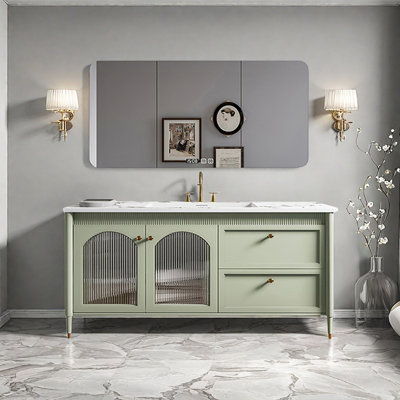 French cream-style bathroom cabinet