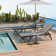 Rannon Lounge Chair For Outside Set Of 2, Pool Chaise Lounge With S-Shaped Armrest, Patio Lounge Chairs With Adjustable Backrest & PVC-coated polyester