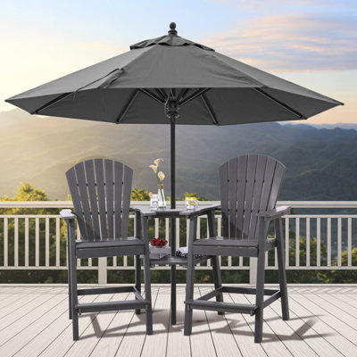 Maybeck 2-Piece Outdoor Adirondack Chair With Table