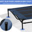 Lit de bébé portable portatif 48 po x 36 po bleu foncé respirant pour les aventures en plein air et les voyages avec cadre en métal
