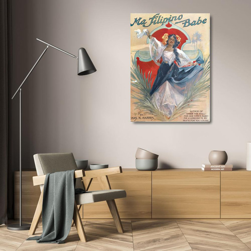 «Ma Filipino Babe» par MuseumPrints - Art mural sur toile tendue avec châssis, H 24 po x l 17 po