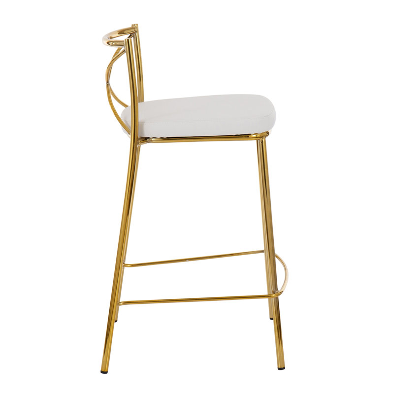 Tabouret de comptoir 25 po Modern, Tabouret de comptoir (siège d'une hauteur de 25 p, Doré