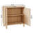 Wayne 2-Door Storage Accent Cabinet With Adjustable Shelf-1597437056