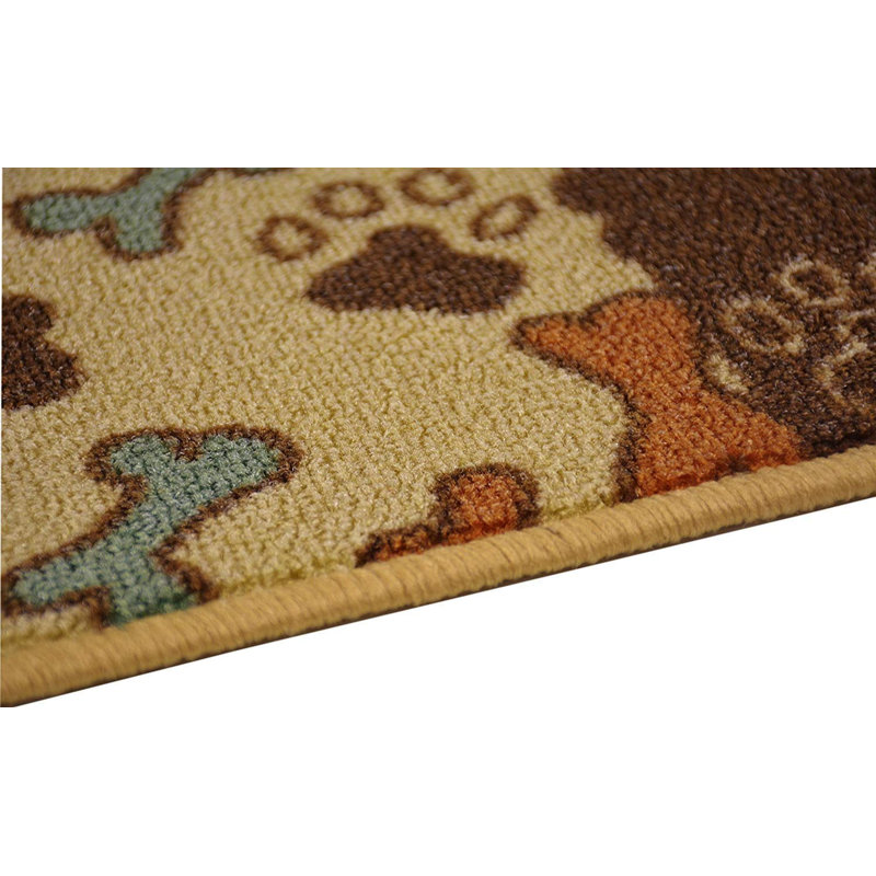 Tapis d'escalier antidérapant lavable à la machine avec pattes pour animaux 8,5 po x 26 po, couleurs et options